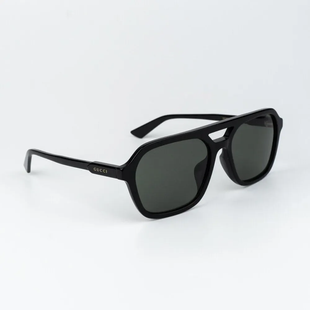 Gucci Men Sunglasses Black Grey Pilot GG1823SA 001 NEW AUTHENTIC